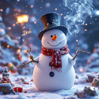 pixar like animation of a snowman smoking a bong, photorealistic style, detailed texture, high resolution photography, professional lighting